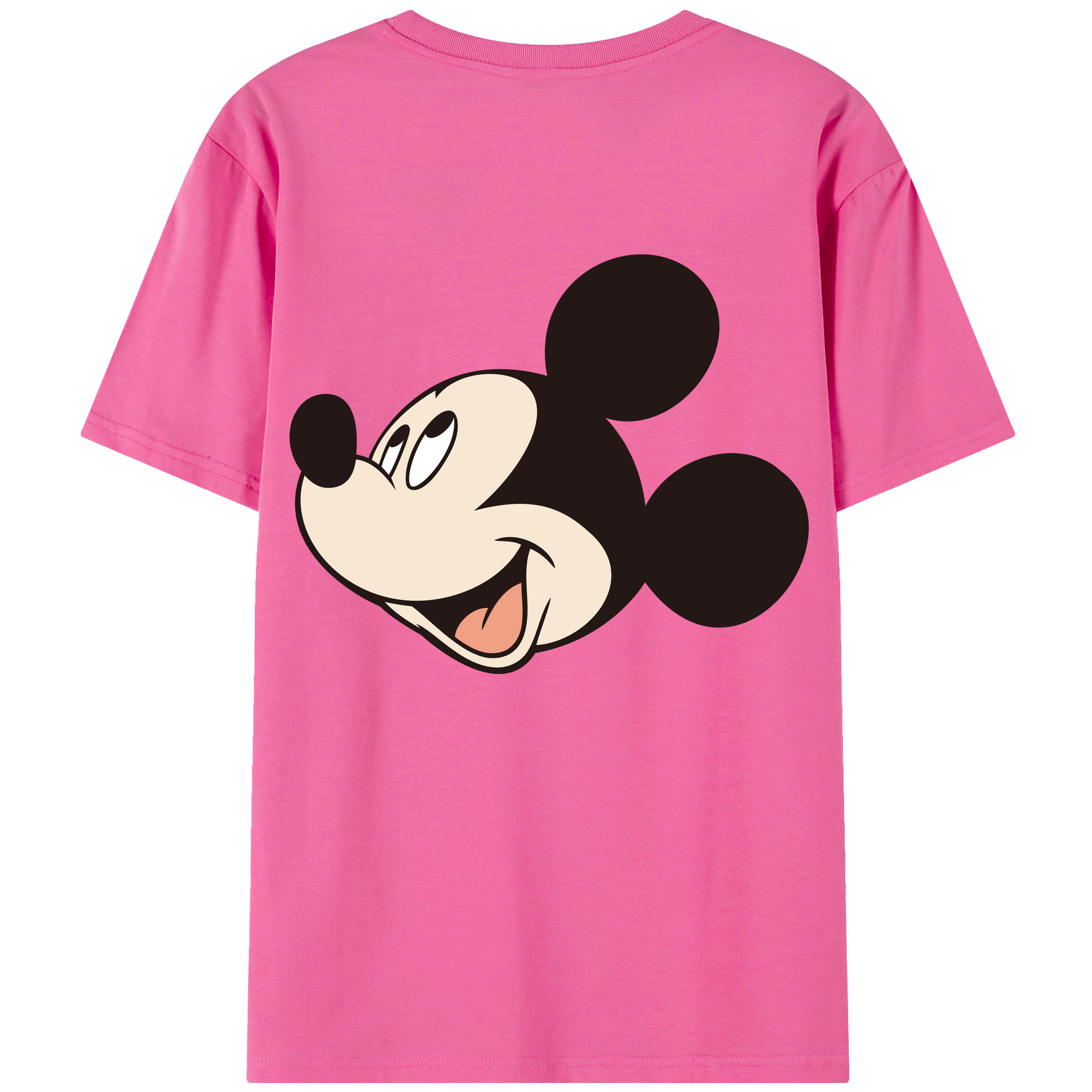 （画像用） ミッキーマウス Mickey Mouse レディース半袖Tシャツ(バックプリント)